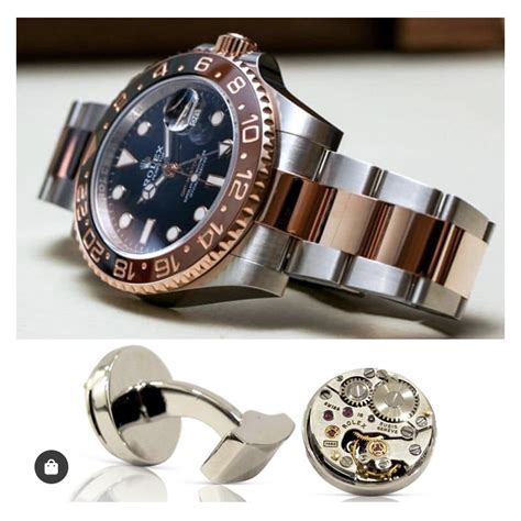 Boutons de manchette Mécanisme de montres Rolex .